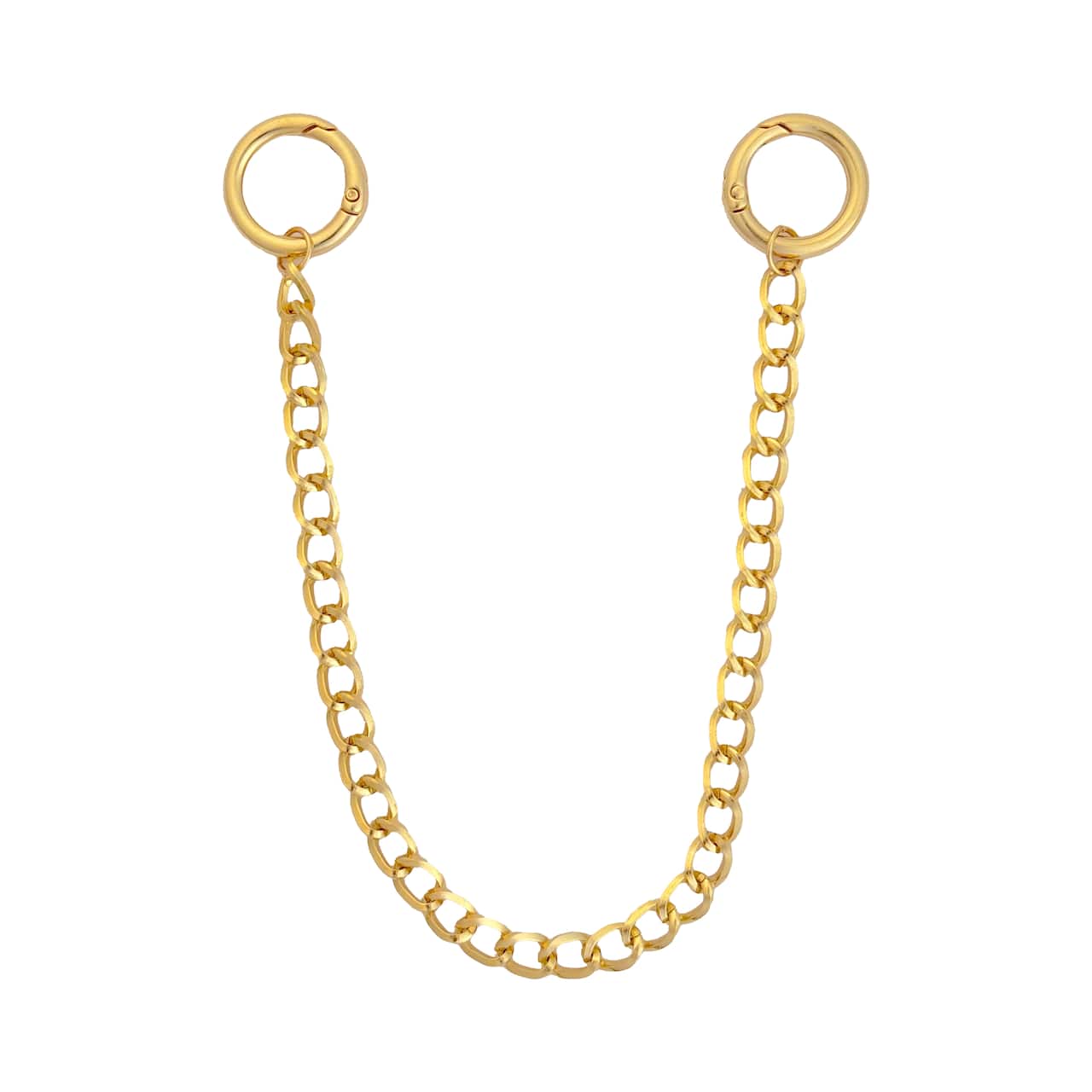 Blue Moon Studio™ 10.25" Gold Bag Chain with Circle Clasps
